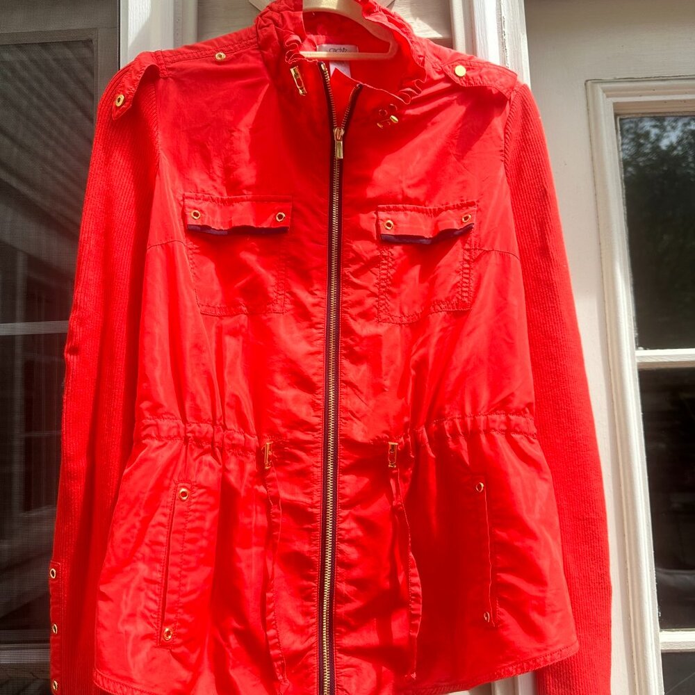 Cache Woman Nylon & Knit Jacket, Size Small, Worn just few times